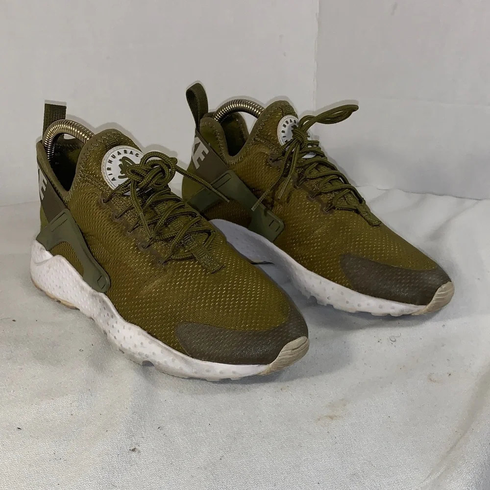 Nike Womens Air Huarache Run Ultra ‘Palm Green’ Running Sneakers